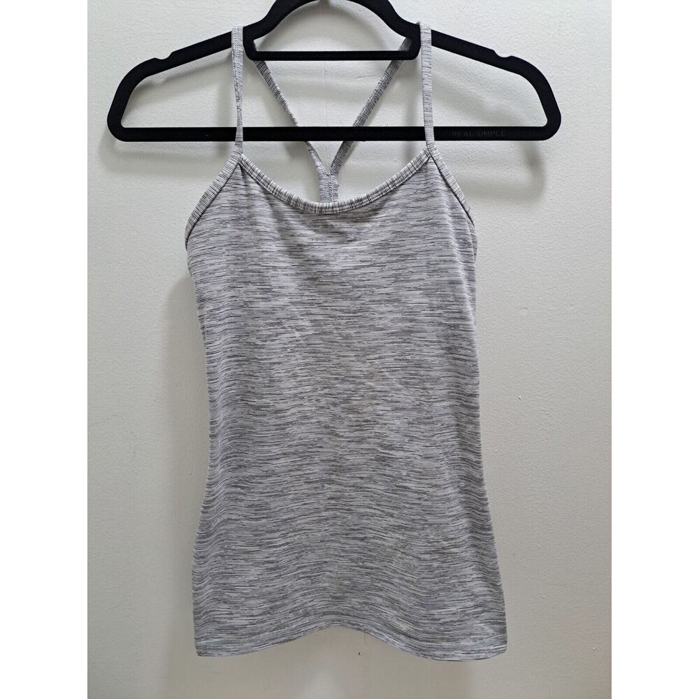 Lululemon Athletic Sport Support Tank Top Gray Women's Size 4